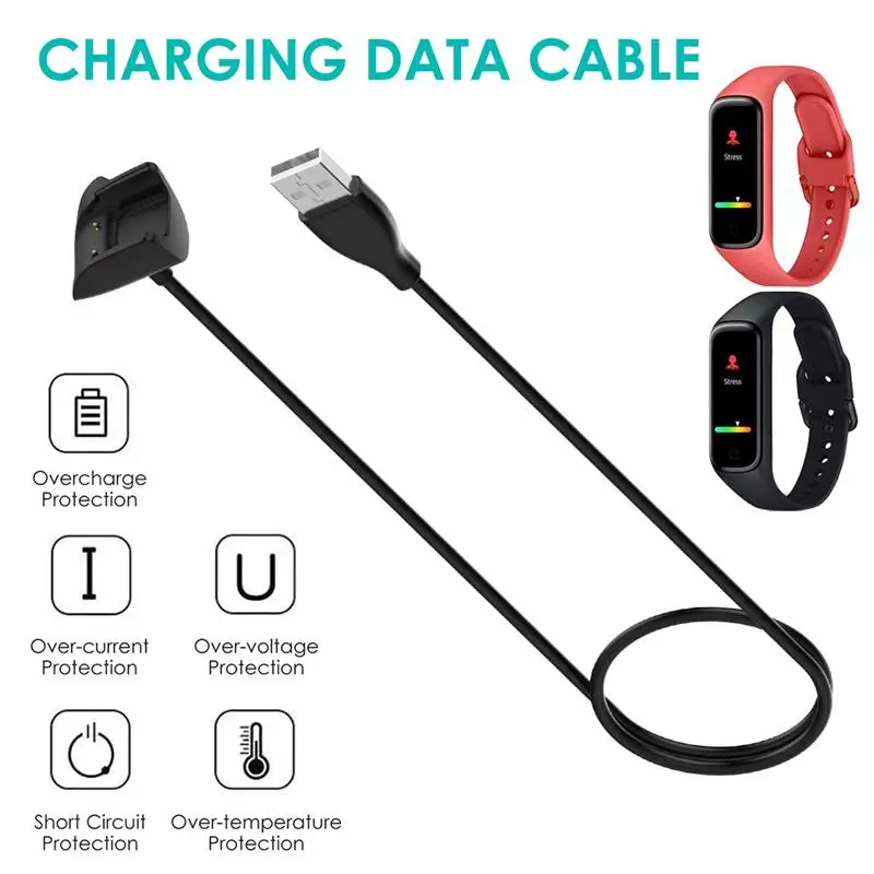 

0.3/1M USB Charging Cable Dock Charger For Samsung Galaxy Fit2 SM-R220 Fitness Smart Watch USB Cable Charger Cradle Adapter