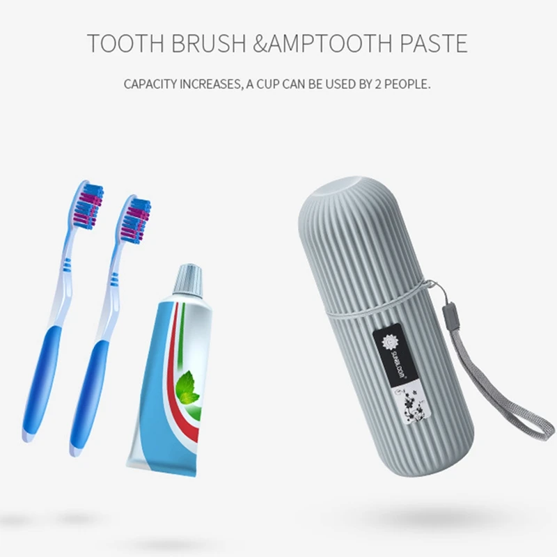 

Portable Travel Toothpaste Toothbrush Protect Holder Cap Case Travel Camping Toothbrush Storage Box Cover Household Storage