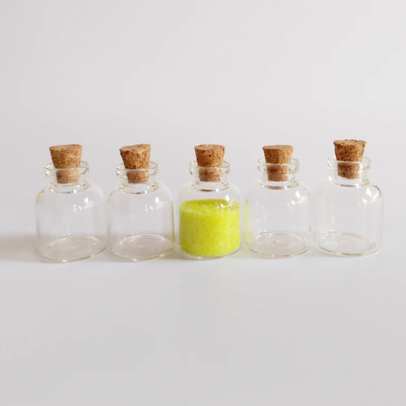 4 мл пробковая бутылка маленькие круглые стеклянные флаконы милый домашний Декор