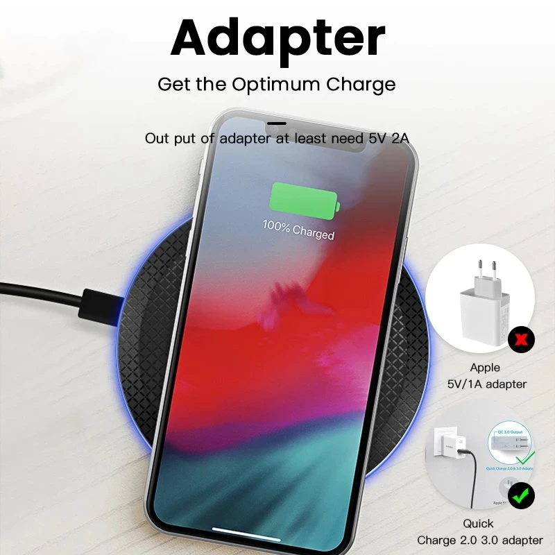 Carregador sem Fio para Iphone 13 Qc3.0 10 Rápido Carregamento sem Fio para Samsung s9 s8 Nota S10 Usb Carregador Almofada 15w qi 3 Weddings & Events