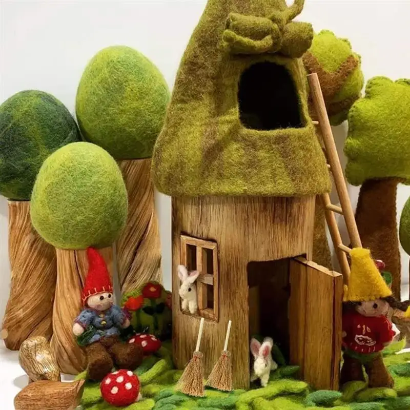 12 шт. метла ведьмы на Хэллоуин украшение для костюма игрушка мини из соломы торта