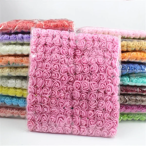 144 шт. искусственные розы из пены 2 см | Дом и сад