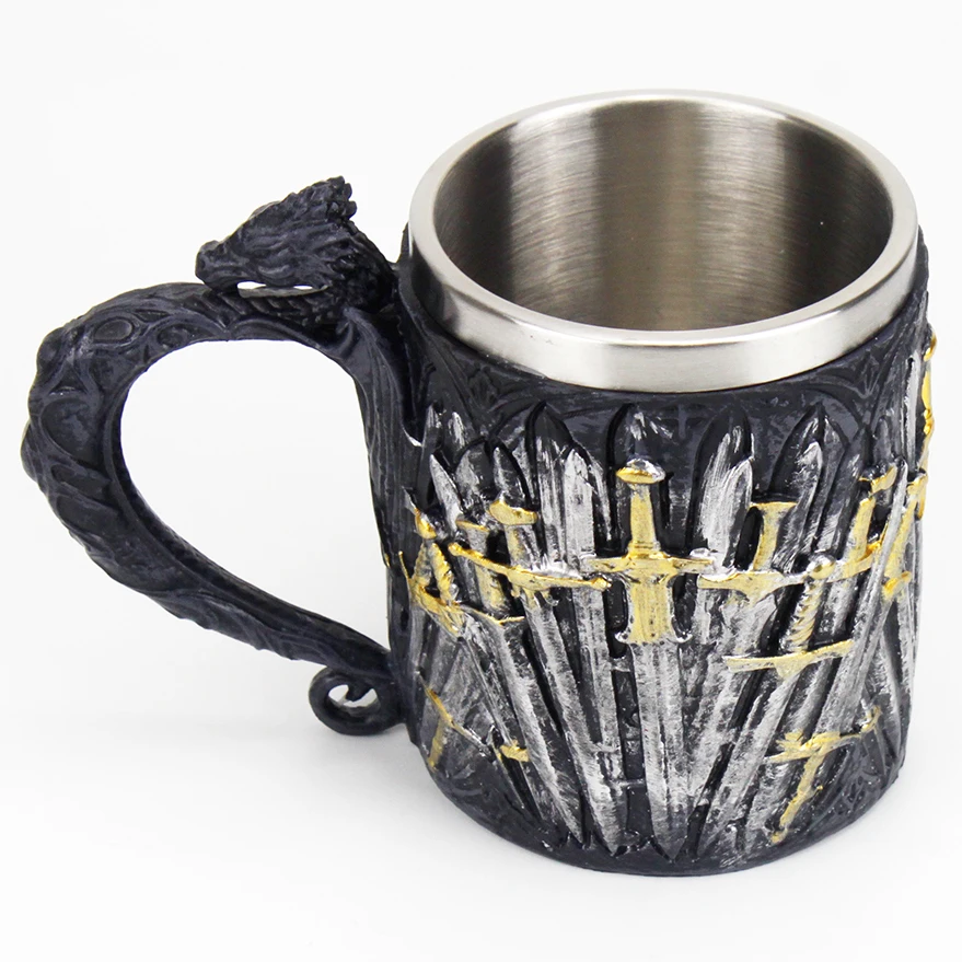 Пивная кружка из нержавеющей стали и смолы 400 мл 600 | Дом сад