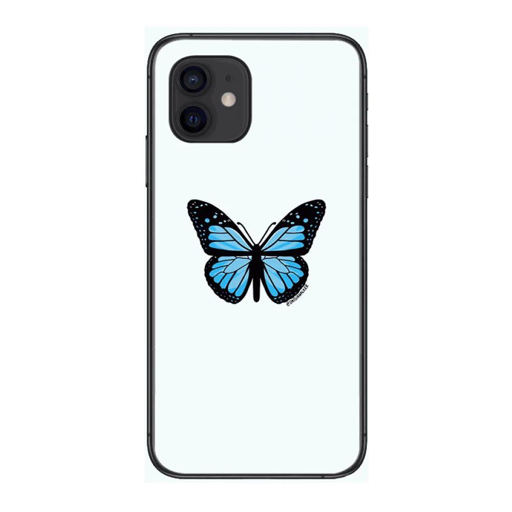 

Personality Butterfly Style Phone Case cover For iphone 12 pro max 11 8 7 6 s XR PLUS X XS SE 2020 mini black cell shell