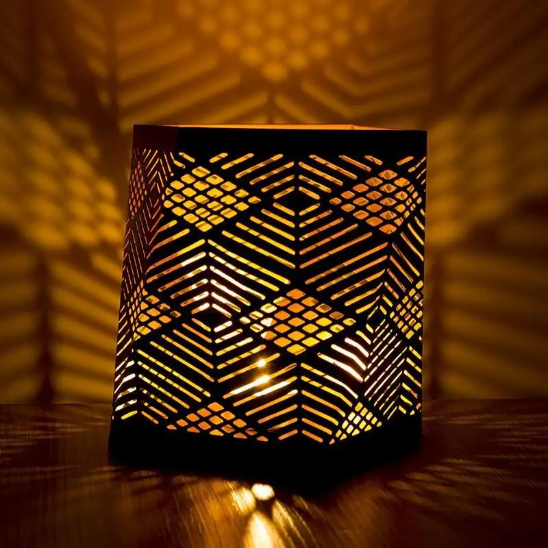 

Handmade Retro Vintage Candle Holder Diamond Candlestick Bougie Decoratif Maison Mental Room Decoration Accessories FF80C55