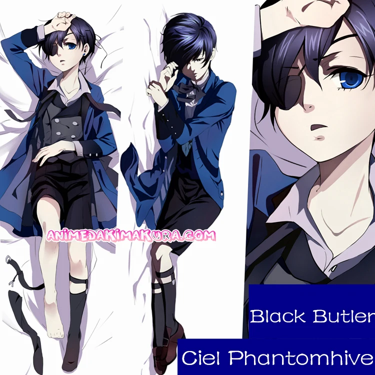 Черный Батлер Kuroshitsuji Небесный Phantomhive Аниме Dakimakura обнимающая Подушка