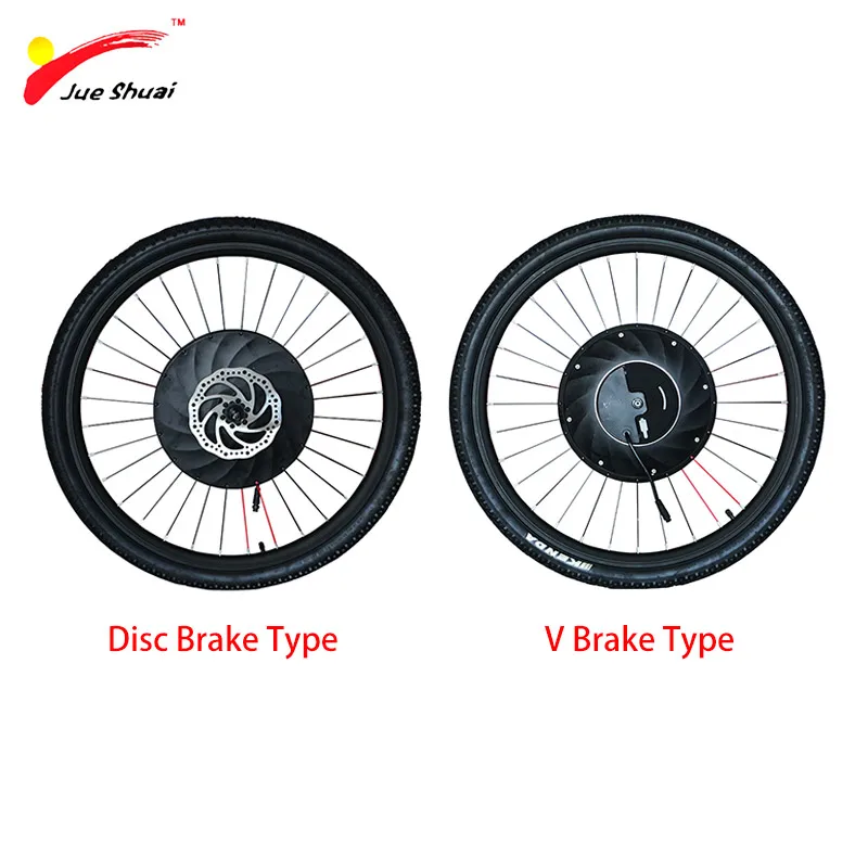 Комплект для переоборудования колес электрического велосипеда 36 В с колесами