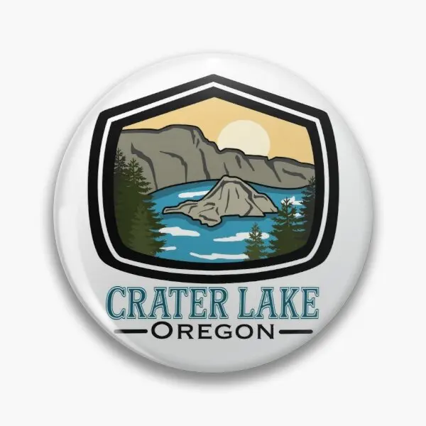 

Crater Lake Oregon Retro Tourist Memorab icx Soft Enamel Pin Decor Women Gift Clothes Jewelry Cute Metal Creative Lover Brooch