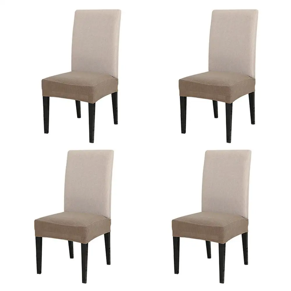 4pcs Camel 6 шт/4 шт/1 шт растягивающийся стул ширина стула чехлы на автомобильные сиденья Чехол Чехлы для подушек кресла для столовой - Цвет: 4pcs Camel