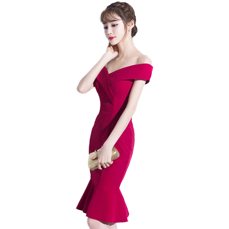 Платье вечернее с V-образным вырезом платье из высококачественного тюля