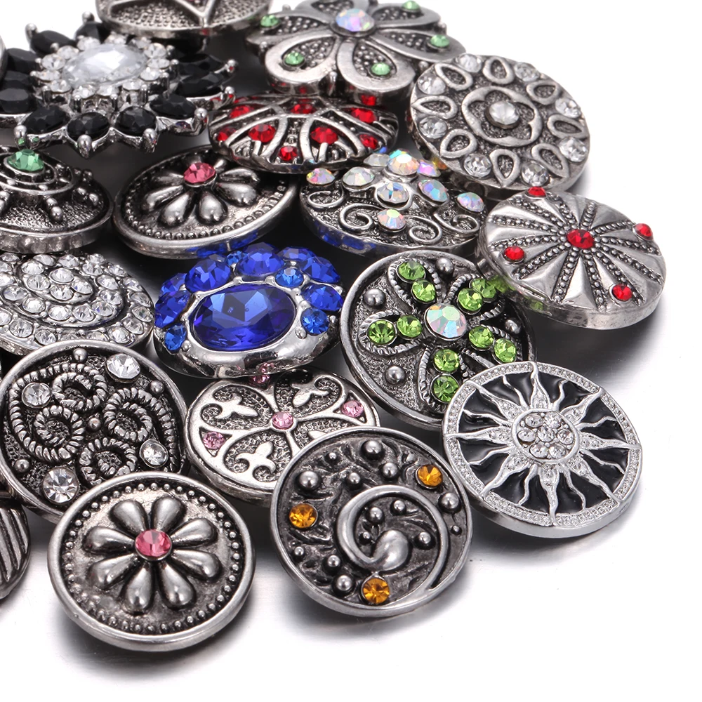 10 шт./лот оптовая продажа 18 мм оснастки ювелирные изделия смешанные много стилей