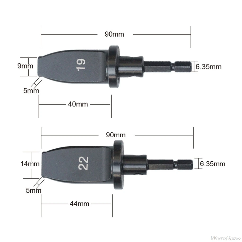 

5pcs Flaring Spin Set Black Copper Pipe Portable Electric Expander 3/4 5/8 7/8 Size for Screwdriver Electric Drill Bench Drill