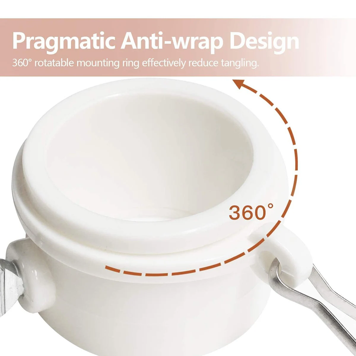 2 шт. флагшток вращающиеся кольца зажим анти-обмотка втулка монтажные насадки