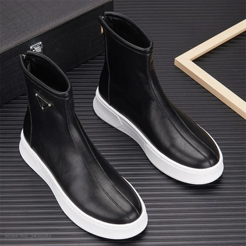 Новое поступление ботинки на молнии в британском стиле мужская повседневная