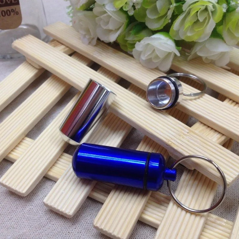 Новинка высокое качество портативный водонепроницаемый синий мини брелок из