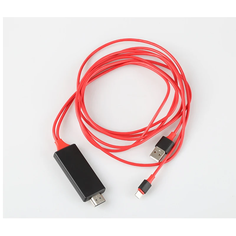 8 Pin к HDMI кабель HD ТВ цифровой av-адаптер Lightning 2 м USB 1080P умная розетка конвертер для