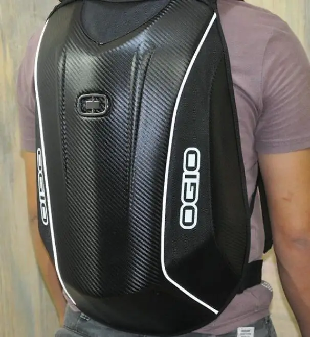 OGIO 5 Мах углеродное волокно Мода Мощный хранения шлем для путешествий езды на