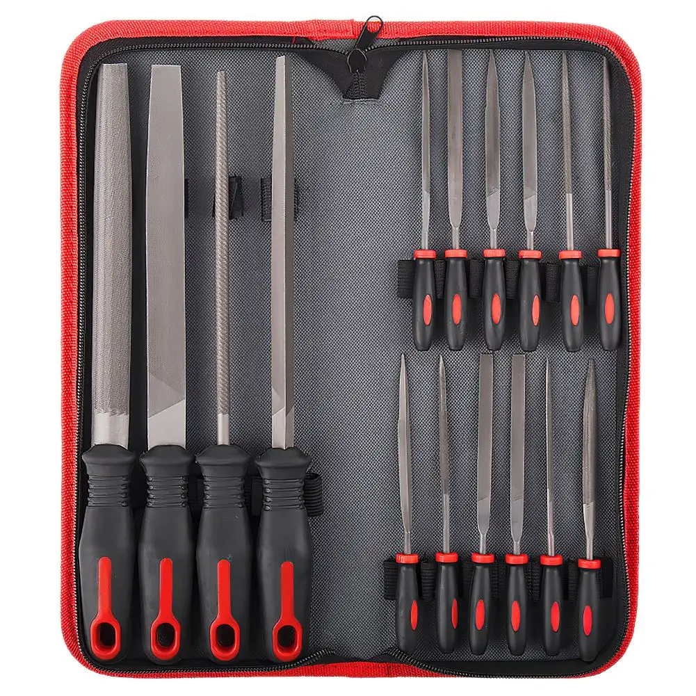 

16PCS Hand Needle File Tool Set Large Carbon-Steel Flat Fine Micro Needle Files for DIY Metal Wood Work Hand Tool Set