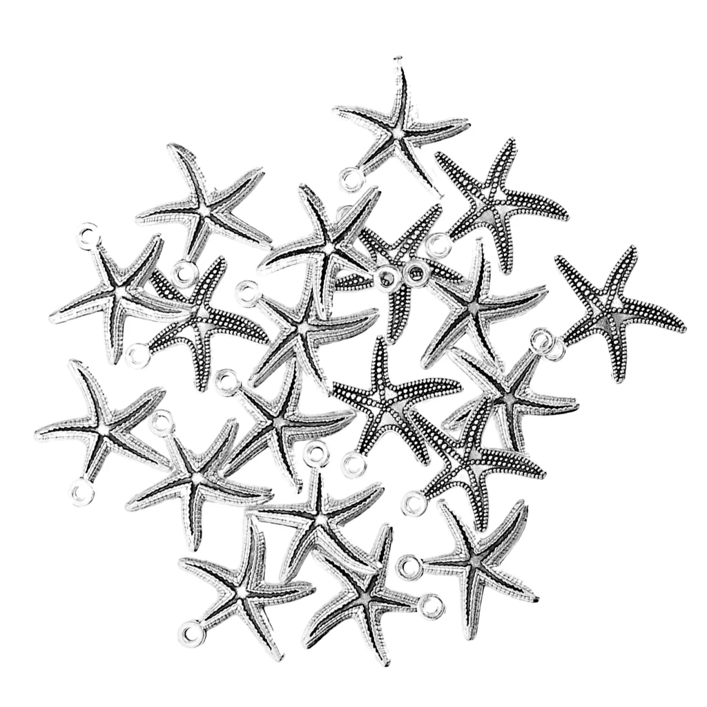 

20 шт./упаковка, подвески в виде морских звезд