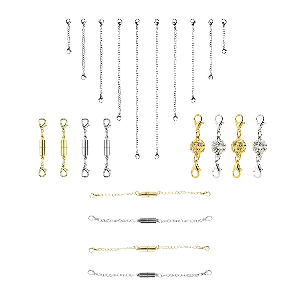 22pc Necklace Extender Chains Magnetic Clasps DIY Bracelet Jewelry Extenders | Украшения и аксессуары