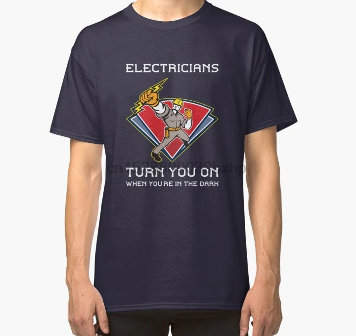 

Men tshirt Funny Electrician Sarcasm Electric Technician Joke T shirt Classic T Shirt women T-Shirt tees top