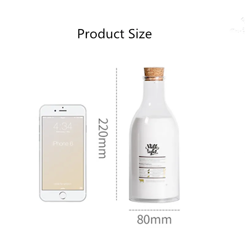 

DIY Message Baby Bottle Night Light USB Rechargeable Waterproof Timer Table Lamp LED Sleeping Light Bedroom Decoration Gift
