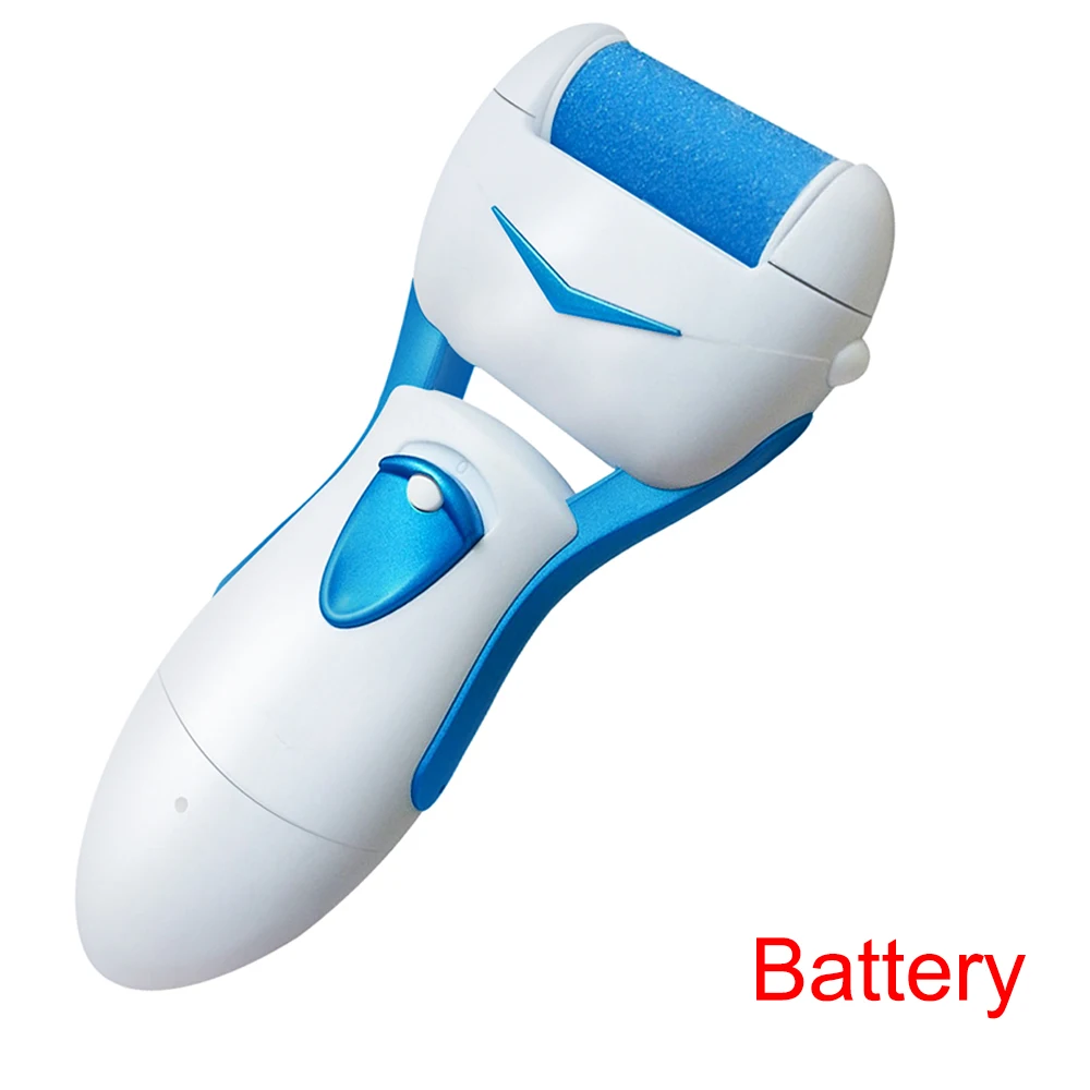 Battery with box Перезаряжаемая электрическая пилка для ног, устройство для удаления мозолей, устройство для педикюра, инструмент для ухода за ногами, инструмент для удаления омертвевшей кожи - Цвет: Battery with box