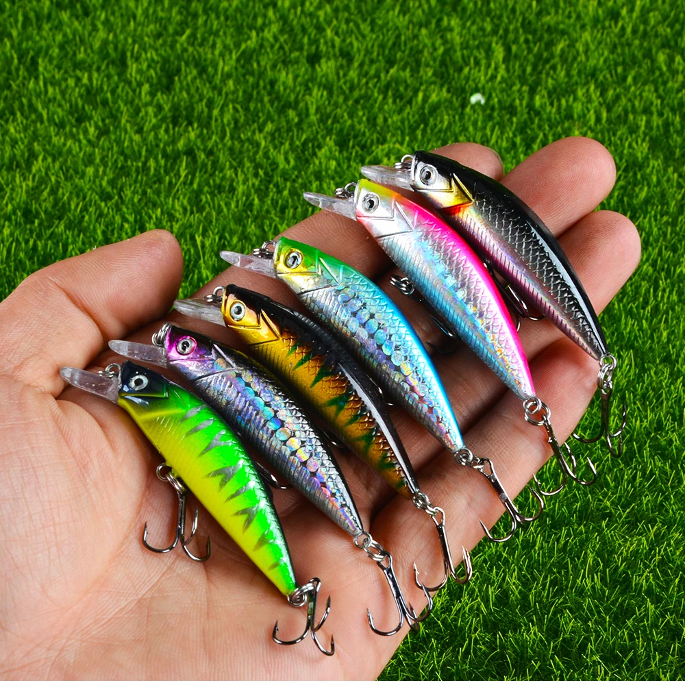 

Приманка для рыбалки LINGYUE, 60 мм, 6 г, для ловли окуня, твердый воблер, пластиковый воблер, для погружения на щуку 0,3-3 м