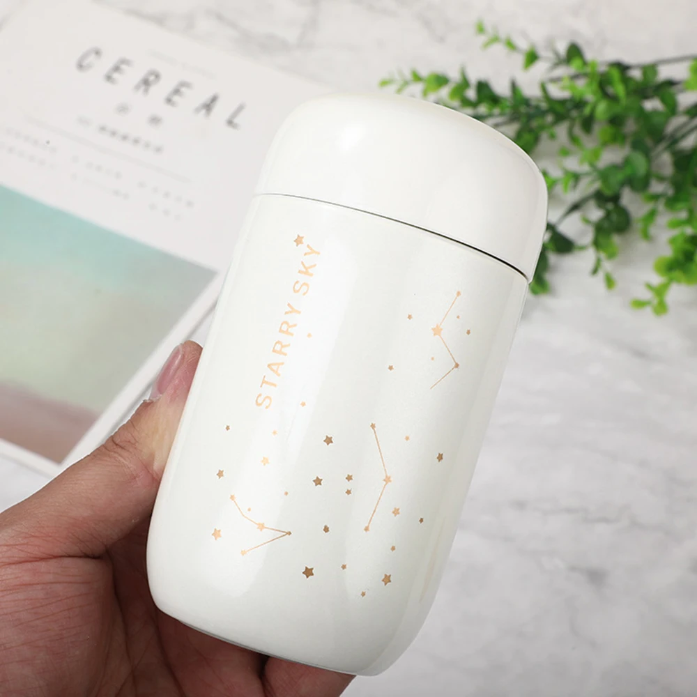 

Thermos Bottle Starry Sky Mini Small Capacity 304 Stainless Steel Vacuum Flask 200ML Thermal Mug Leakproof Coffee Mug