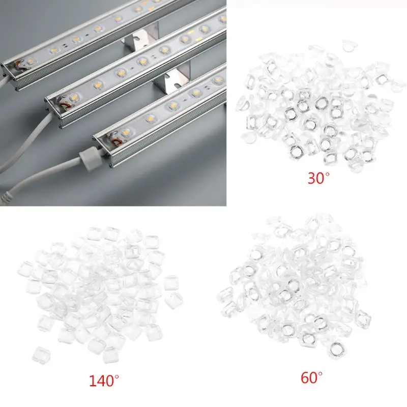 100 шт. светодиодный объектив для 5050 WS2812 APA102 WS2811 SK6812 30 60|Линзы| |