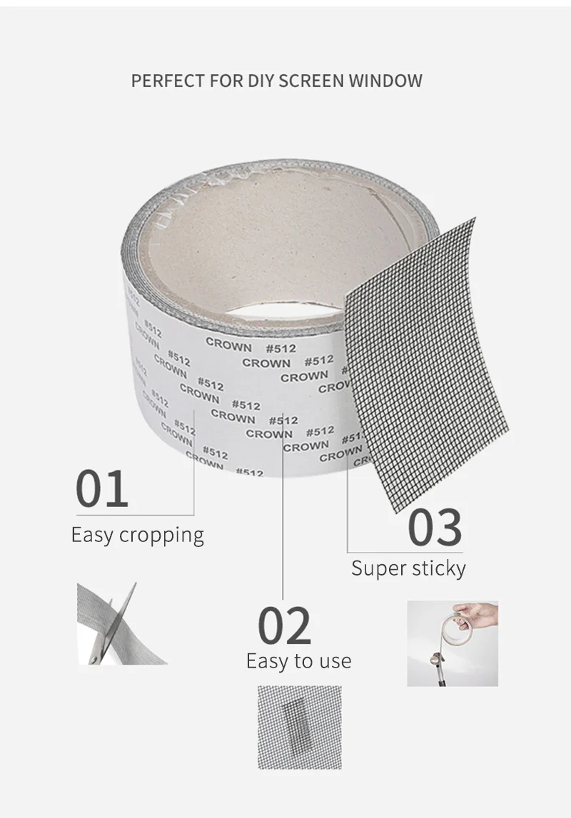 5*200cm Window Net Anti-mosquito Mesh Patch Repair Tape Summer Screen Door Mosquito Netting | Дом и сад