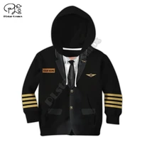 pilot custom children zipper coat long sleeve pullover cartoon sweatshirt tracksuit hoodedfamily t shirts