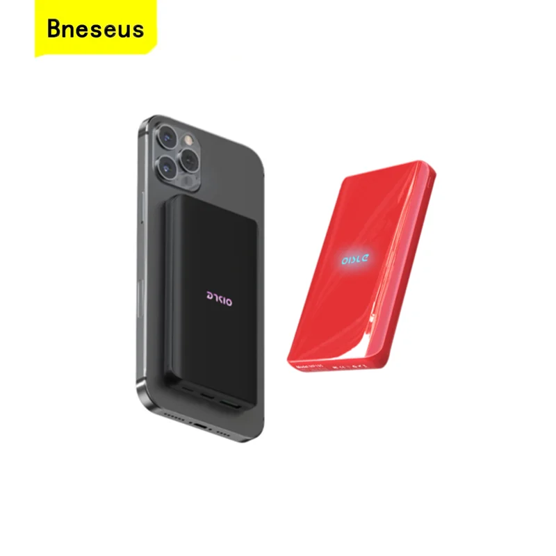 

Magnetic Power Bank 10000mAh External Battery LED Lamp For Apple iPhone 13 12 Huawei Xiaomi Samsung PD20W 10W Wireless Charger