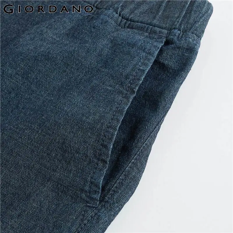 Джинсы Giordano женские с эластичным поясом тонкие брюки из денима до щиколотки