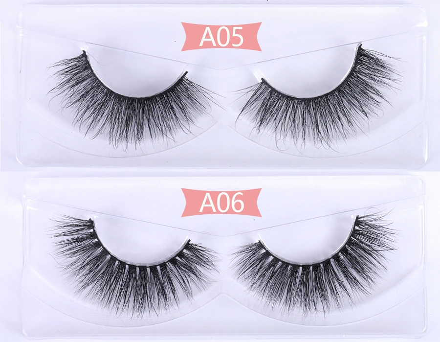

Beeos10/20/30/50pairs A Series 15~20mm 3D Mink Lashes 2021 New Fashion Popular Makeup Tool Cross False Eyelashes Extention