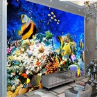Подводный мир настенная бумага кораллового цвета для гостиной тропическая рыба фон для телевизора настенная бумага домашний декор papel de parede