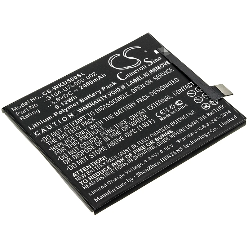 

Cameron Sino Battery For Wiko P4601,P5601,P6601,P6609,U Feel,U Feel Lite,U Feel Lite 4G