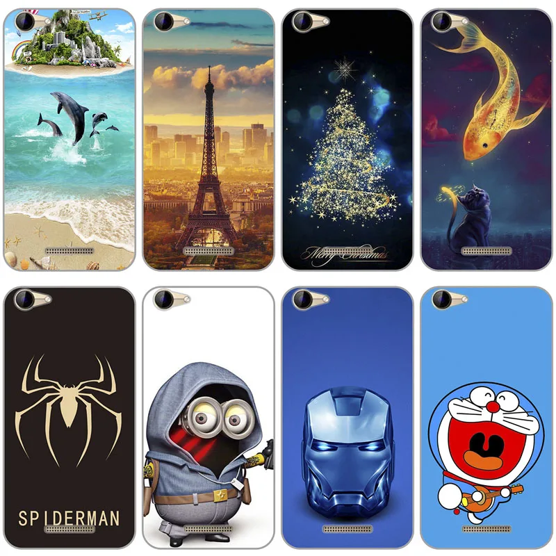 Силиконовый чехол на заднюю панель с мультяшным принтом для BQ BQ-5059 Strike power мягкий