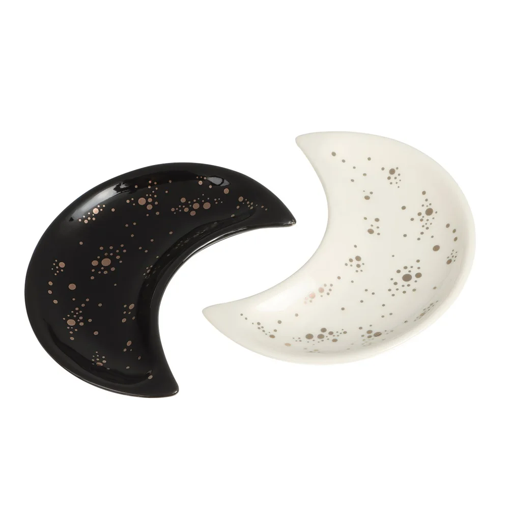 

Gift Ring Dishes Trinket Ceramic Tray Jewelry Dish Moon Vanity Trays
