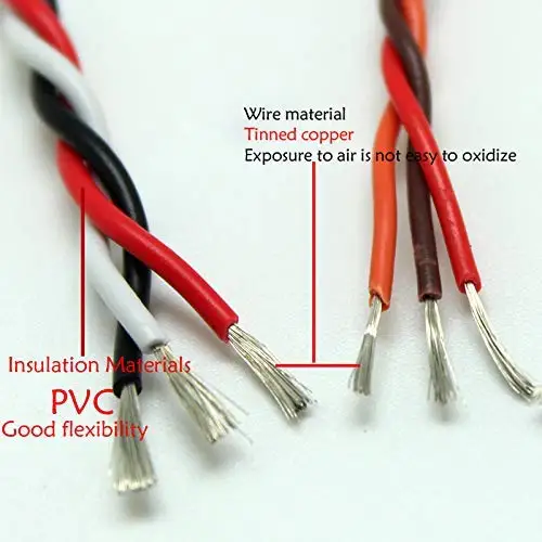 5 м 16 футов 22AWG 26awg 30/60 четыре ядра 3 способа твист сервокабель удлинитель Кабель JR