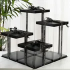 Коробка для торта на день рождения, прозрачная упаковочная коробка для свадьбы, детского праздника, Рождества, детских игрушек, медведя, упаковочный материал