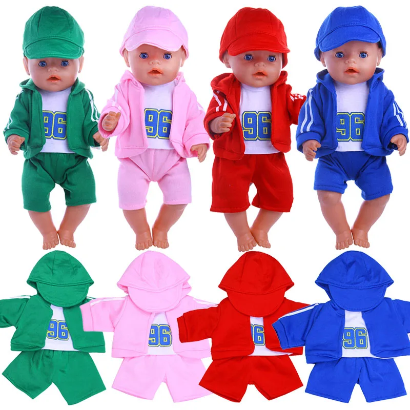 Кукольная одежда Спортивная шарик комплекты для девочек 18 дюймов American &amp 43 см