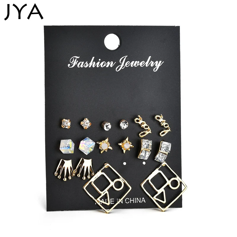 Набор модных серег Cpop 8 пар бесплатная доставка | Украшения и аксессуары