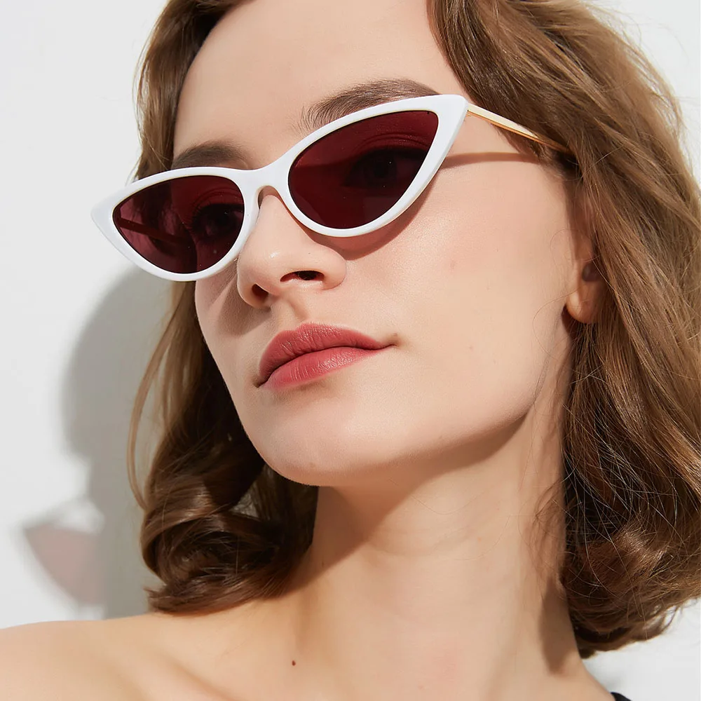 Винтажные Солнцезащитные очки полуметаллические Ретро стиль женские в