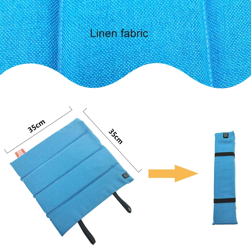 Коврик для сиденья с подогревом складной зарядка от USB Графеновый электрический