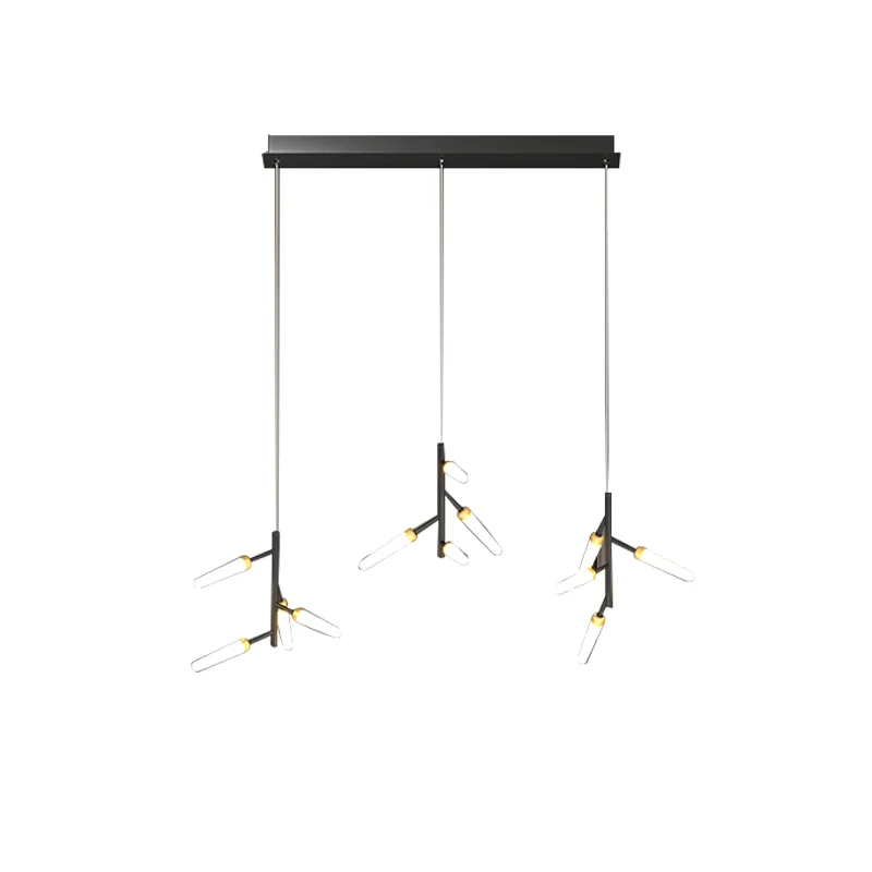 

Nordic Simple LED Pendant For Dining Table Foyer Kitchen Bedroom Apartment Villa Living Room Indoor Home 3 Heads Lights Fixtures