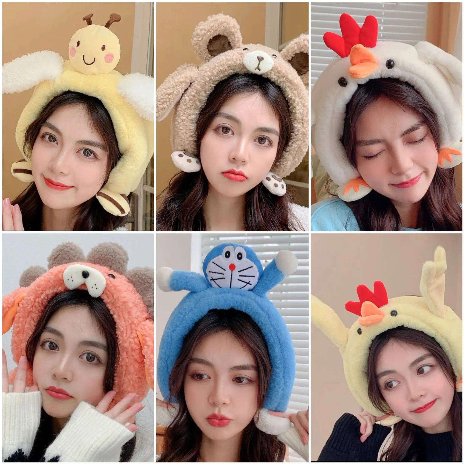 Зимние аксессуары для взрослых обогреватель головы Модный милый мультяшный