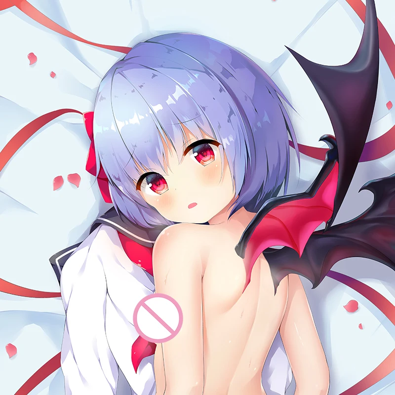 Cirno's Store-funda de almohada Original touhou Project sexy loli girl, funda de almohada corporal JK remilia scarlet Dakimakura-1