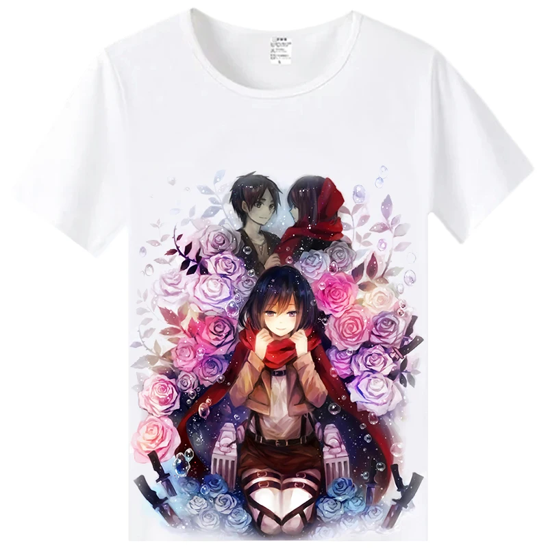 Летняя футболка с коротким рукавом для косплея из атаки на Титанов|Костюмы аниме|