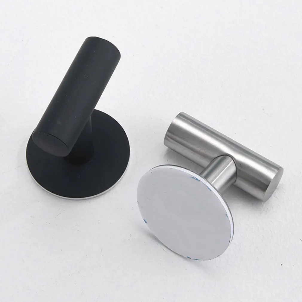 

Wholesale 2pcs Bathroom Towel Hook Robe Hook Shower Kitchen Wall Hanging Hooks No Drill Wall Mount 304 Stainless Steel Hook